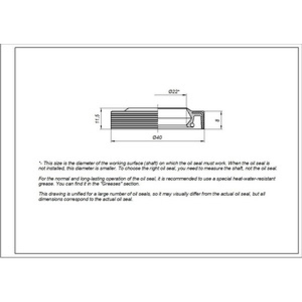 Сальник для пральної машини Zanussi 22*40*8/11,5mm 50063248004