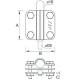 Затискач прут D=16mm/смуга/проволока D=8-10mm сталевий гальванічно оцинкований