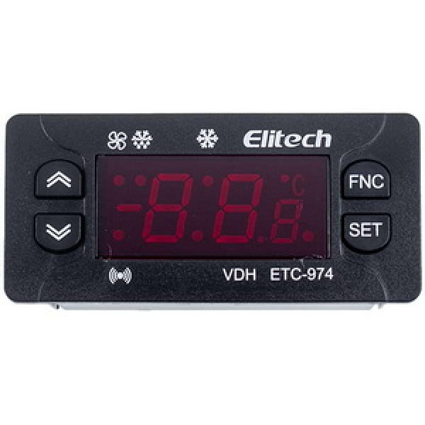 Контролер Elitech ETС-974 (мікропроцесор 2 датчика) 220V 8A