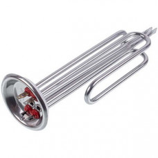 Тен для бойлера FERROLI 1500+1000W (нержавійка) L=300mm, фланець 92mm (під анод M6)