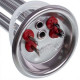 Тен для бойлера FERROLI 1500+1000W (нержавійка) L=300mm, фланець 92mm (під анод M6)