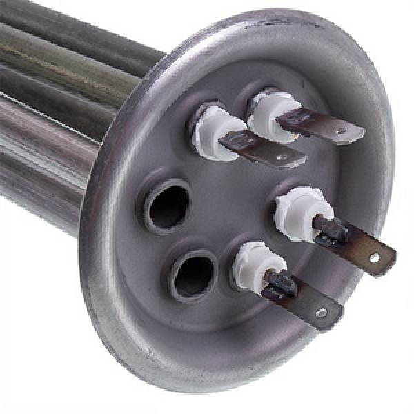 Тен для бойлера Thermex 2000W (нержавіюча сталь) L=340mm, фланець 62mm (під анод M4)