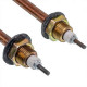 Тен для дистилятора 2000W (мідний) H=190mm B=60mm M18 (лижа)