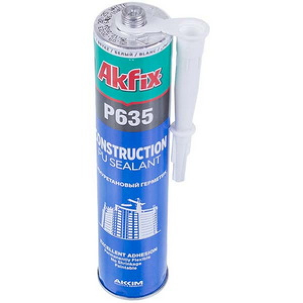 Герметик поліуретановий Akfix P645 310ml (універсальний) білий