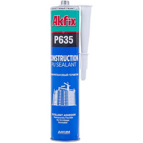 Герметик поліуретановий Akfix P645 310ml (універсальний) білий