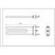 ТЕН для пральної машини Bosch 00643463 TPO 200-SG-2000 Kawai Д=200 мм 2000 Вт