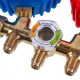 Манометрический колектор 2-вентильний XM-R572G R-410 (R-22 R-134 R-404) + шланги 3шт.x1800mm