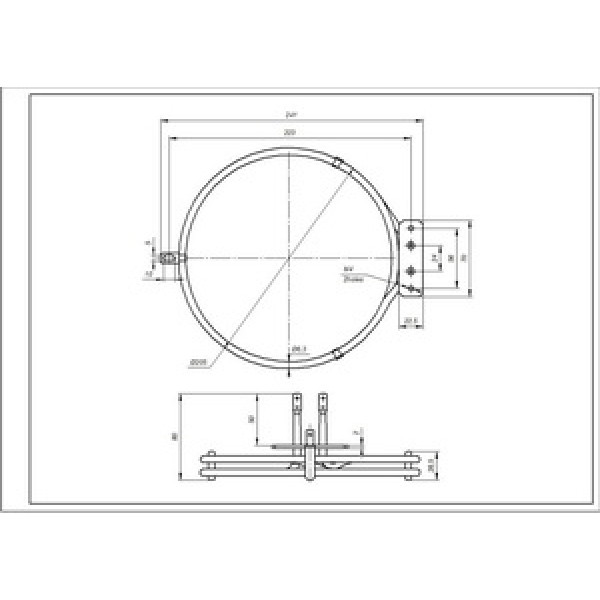 Тен конвекції (круглий) 1800W для духовки Beko 262900074