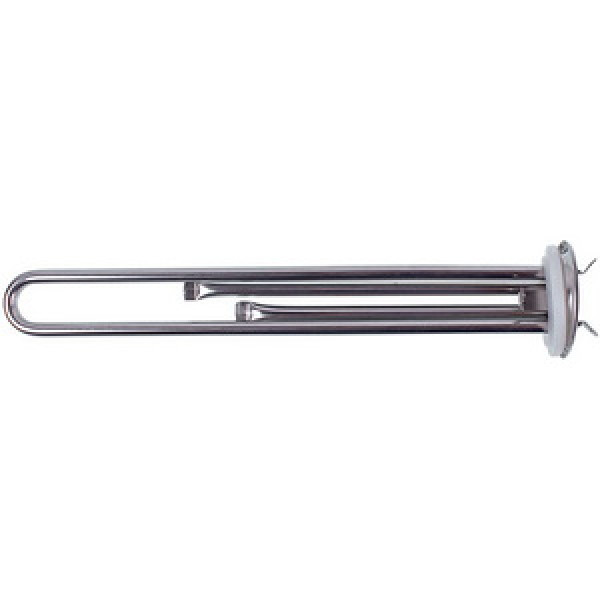 Тен для бойлера EAZIL 1300W L=310mm (нержавіюча сталь), фланец 64mm, анод M6, 2 трубки под датчик