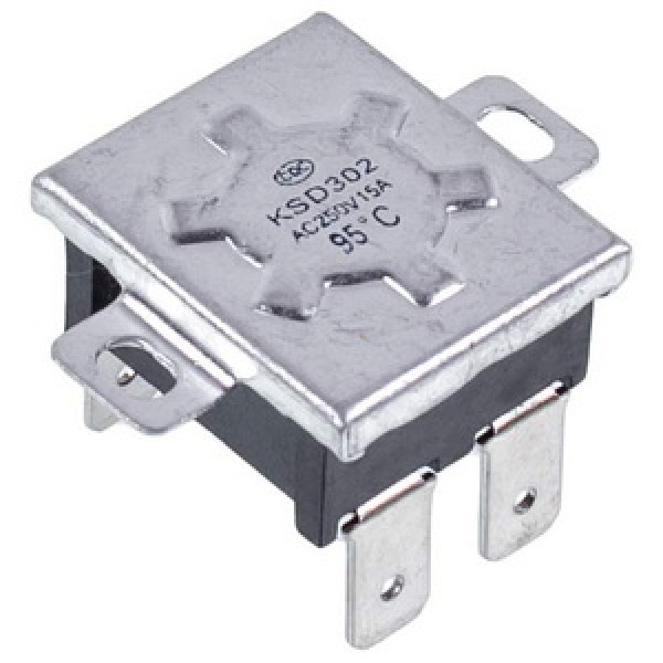 Термозапобіжник KSD302 95 °C 15 A квадратний для бойлера Thermex