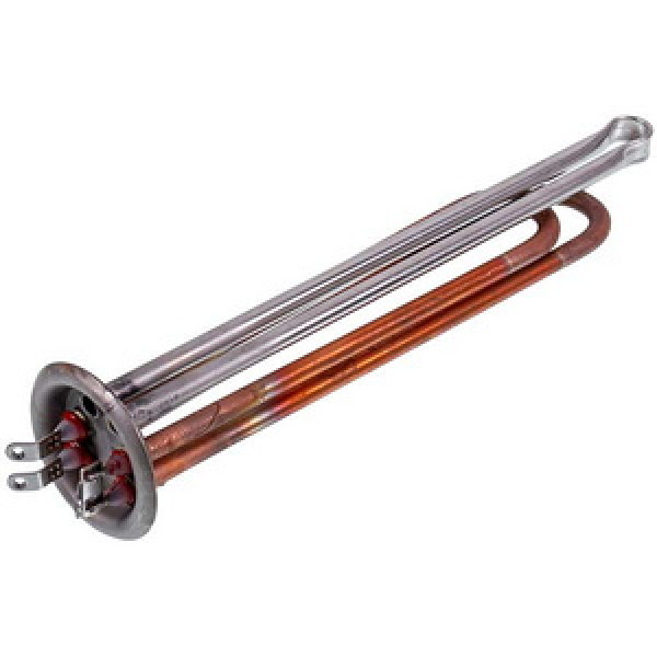 Тен фланцевий для бойлера Thermex 2000W (мідний) фланець 63mm, 2 трубки під датчик (під анод M6)
