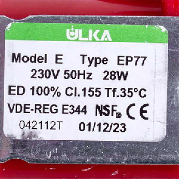 Насос для миючого пилососа 28W ULKA Type EP77 230V Zelmer \ Bosch  616.0045 00756414