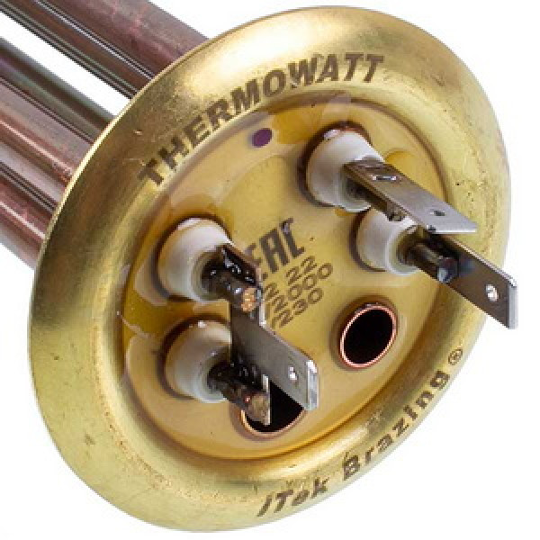 Thermowatt 34013090000 Тен фланцевий 2000W (мідний) для бойлера (під анод M4)