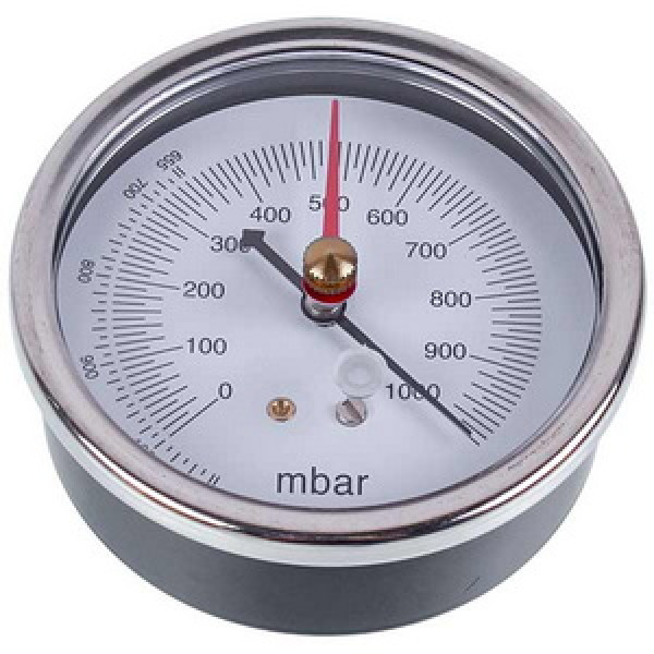 Манометр (вакуумметр) VALUE  310500301 (D корпусу= 75mm, 2 стрілки, підключення ззаду)