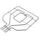 Тен верхній (гриль) для духовки Bosch 00748052 2800W (1300+1500W) 230V B=370mm L=370mm