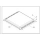Емальоване деко для духовки Ariston, Indesit 403x389x24mm C00078391