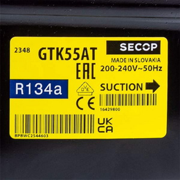 Компресор для холодильника SECOP (DANFOSS) GTK55AТ R134 170W (з пусковим реле ZCF-С)