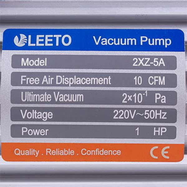 Вакуумний насос LEETO 2XZ-5A/C  (2 ступ./283 л/хв.)