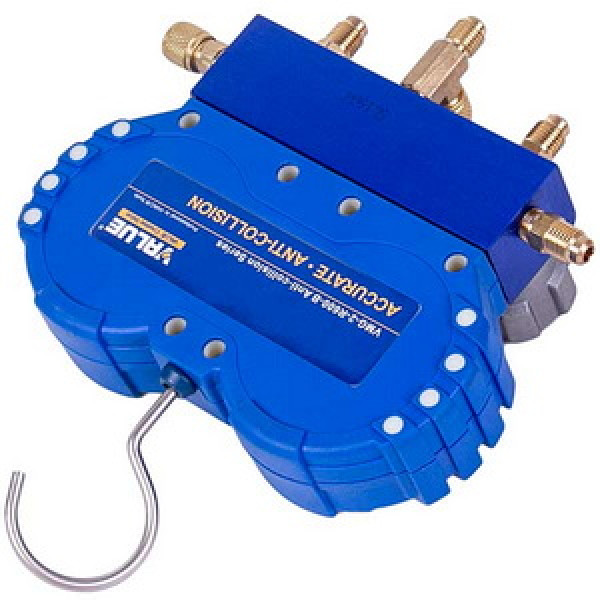 Манометричний колектор 2- вентильний VALUE VMG -2 R600-В +шланги 3шт.x900mm (R600)