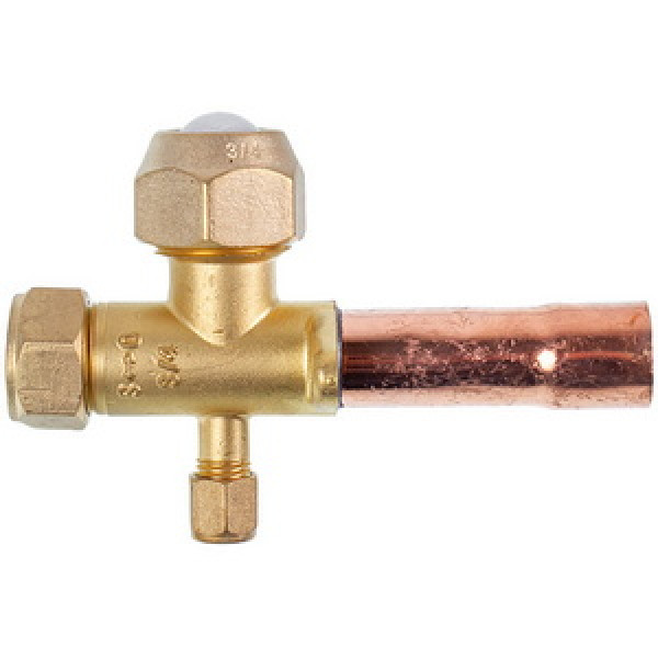 Кран сервісний (порт) 3/4" прямий для кондиціонера