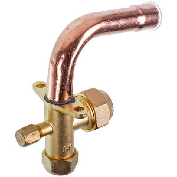 Кран сервісний (порт) 3/4" кутовий 90° для кондиціонера