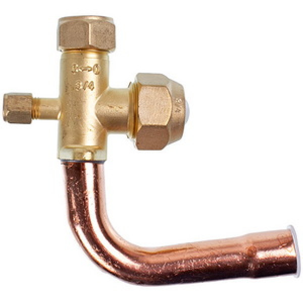 Кран сервісний (порт) 3/4" кутовий 90° для кондиціонера