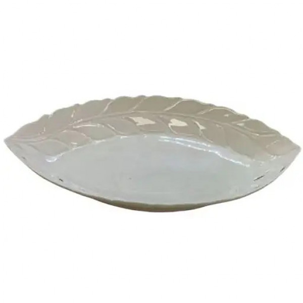 Блюдо для подачі Led Leaf Lace B010812 30х19 см біле