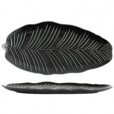 Блюдо для подачі Limited Edition Leaf Black B010751 30x16.8 см чорне