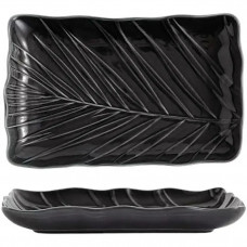 Блюдо для подачі Limited Edition Leaf Black B010786 24.5х17 см чорне