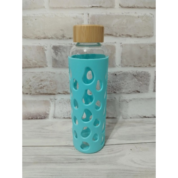 Пляшка для води Kamille KM-9023-Blue 500 мл блакитна