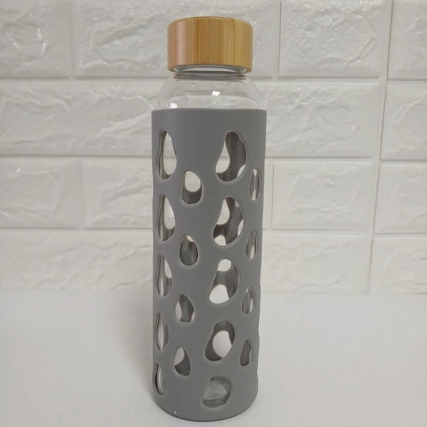 Пляшка для води Kamille KM-9023-Grey 500 мл сіра