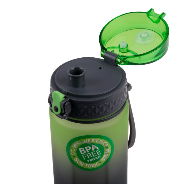 Пляшка для води YES Fusion grey-green 708324 500 мл