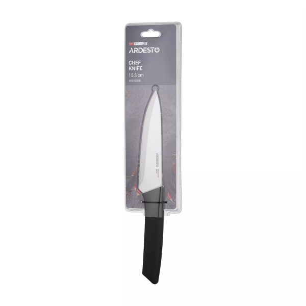 Ніж кухарський Ardesto Gemini Gourmet AR2133SB 15.5 см чорний