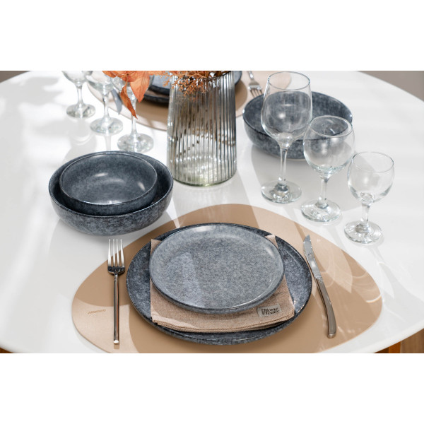 Салатник Ardesto Loreto AR1015LG 15.5 см 650 мл сірий