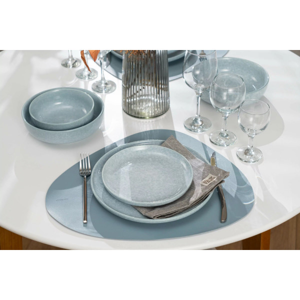 Тарілка десертна Ardesto Loreto AR1019LB 19 см блакитна