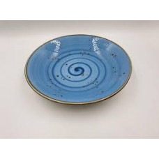 Тарілка супова TULU SPIRAL-GREEY-BLUE-21 21 см блакитна