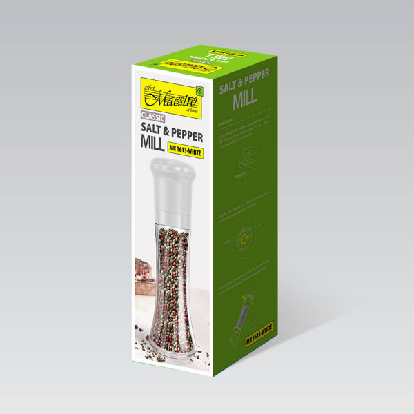 Подрібнювач для перцю Maestro MR-1613-WHITE 7,1х20 см білий