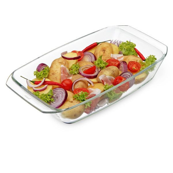 Лоток для запікання прямокутний 3,0 л, 385 219 62мм Color Simax s7266