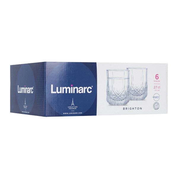 Набір склянок низьких Luminarc Brighton N1285 270 мл 6 шт