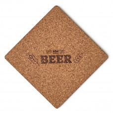 Підставка сервірувальна Mazhura Beer MZ-731433 9.5х9.5 см бежева