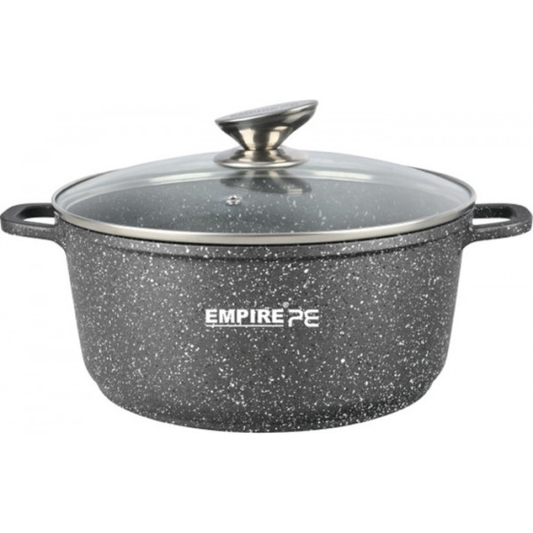 Каструля з кришкою Empire Грей EM-7340 18 см 1.5 л сіра