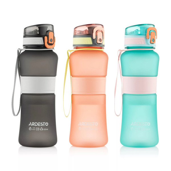 Пляшка для води Ardesto Balance AR2265BL 650 мл чорна