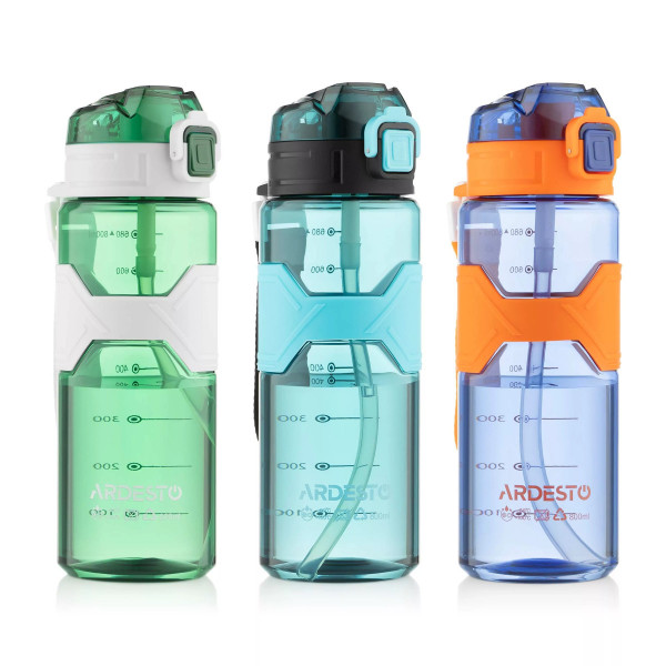 Пляшка для води Ardesto Fitness AR2280EG 800 мл зелена