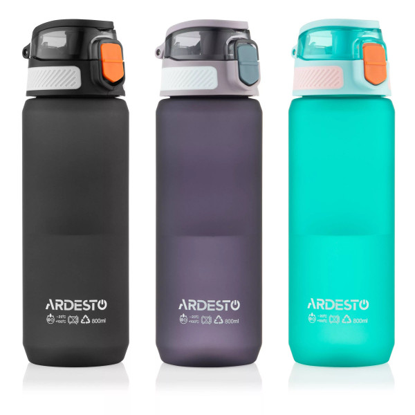 Пляшка для води Ardesto Matte AR2281ML 800 мл чорна