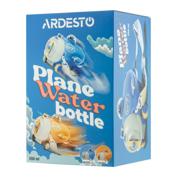 Пляшка для води Ardesto Plane AR2255RO 550 мл оранжева