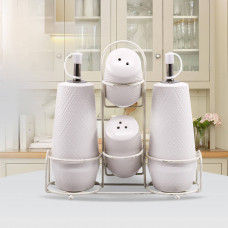 Набір для спецій Maestro MR-20002-04S White 5 предметів білий