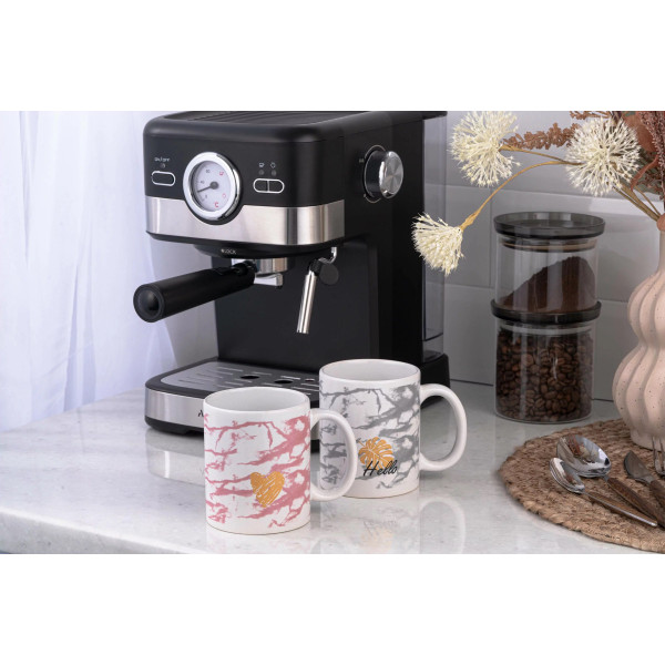 Чашка Ardesto Hello AR3048WP 330 мл рожева