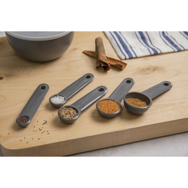 Набор мерных ложек KitchenAid Coreline KQG057OHCGG 5 шт серый