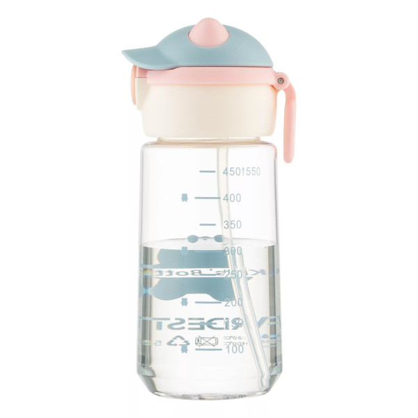Пляшка для води Ardesto Bear AR2255BB 550 мл рожева