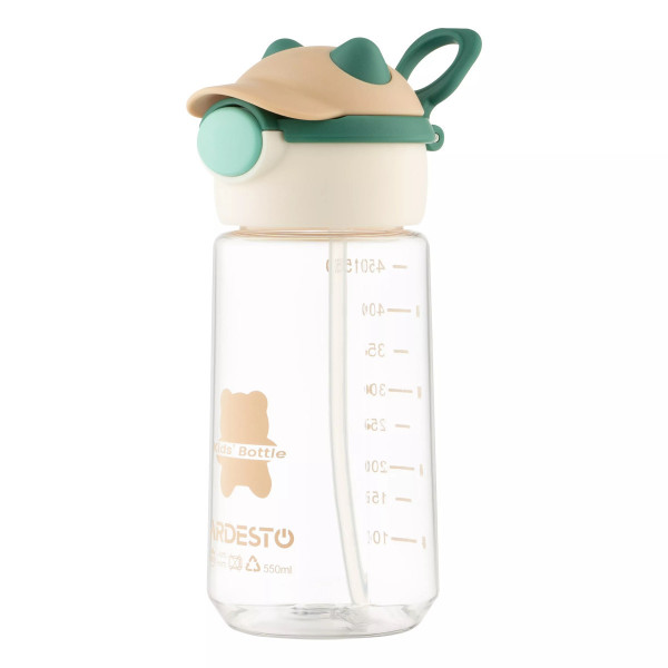 Пляшка для води Ardesto Bear AR2255BE 550 мл зелена